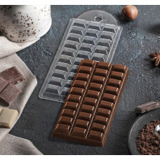 Форма для шоколада "Шоколад тёмный" (плитка)