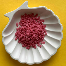 Глазурь кондитерская цветная "Д1" с ароматом клубники (дропсы), 100 грамм