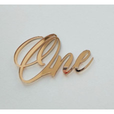 Топпер "One" золото