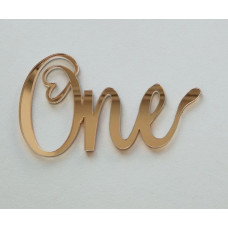 Топпер "One" золото