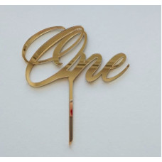 Топпер "One" золото