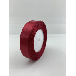 Лента атласная, 20 мм*23 м (цвет бордовый)