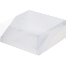 Коробка для торта 23,5*23,5*10 см (Белая)