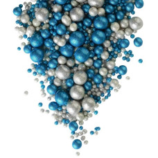 Драже "Блеск (Синий, серебро) №711", 50 гр