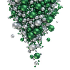 Драже "Блеск (Зеленый, серебро) №718", 50 гр