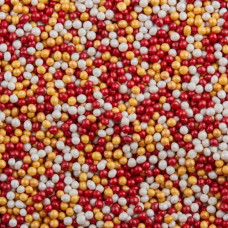 Посыпка "Шарики Бор/зол/сереб перламутровые", 50 гр