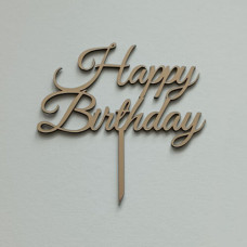 Топпер "Happy Birthday 1" золото