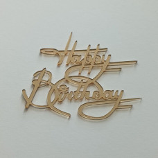 Топпер "Happy Birthday 11" золото