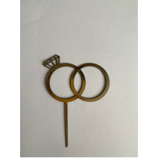 Топпер "Кольца" золото
