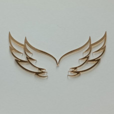 Набор топперов "Крылья" золото
