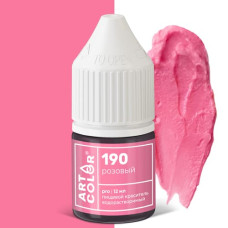 Краситель гелевый водорастворимый Art Color Pro Розовый, 12 мл