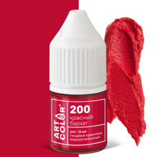 Краситель гелевый водорастворимый Art Color Pro Красный бархат, 12 мл