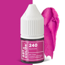 Краситель гелевый водорастворимый Art Color Pro Фуксия, 12 мл