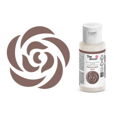 Гелевый жирорастворимый краситель "Коричневый" Top Decor, 25 гр