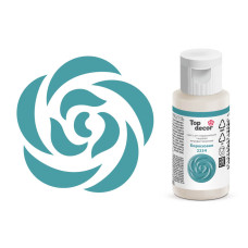 Гелевый жирорастворимый краситель "Бирюзовый" Top Decor, 25 гр