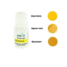 Краситель пищевой гелевый "Kreda Bio Prime-gel", Жёлтый 