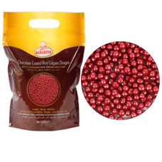 Украшение шоколадное шарики КРИСПИ, красные