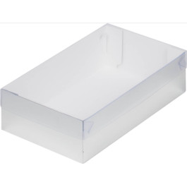 Коробка для зефира, тортов и пирожных 25*15*7 см (серебро)