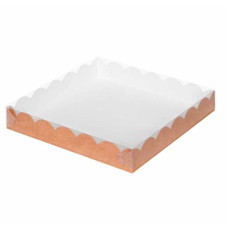 Коробка для пряников и печенья 12*12*3 см (Крафт)