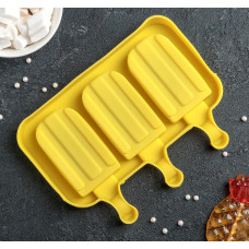 Форма для мороженого "Эскимо макси", 3 ячейки