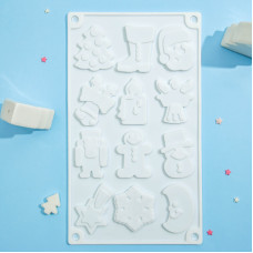 Форма "Новый год", 12 ячеек