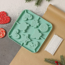 Форма для леденцов "Сладость", 8 ячеек