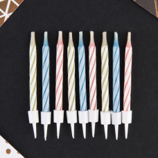 Свечи для торта незадуваемые "С Днём Рождения", 10 шт