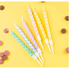 Свечи для торта "Happy", 6 шт